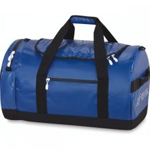 Синяя непромокаемая спортивная сумка из полиэстера с молнией DAKINE CREW DUFFLE 50L BLUE с U-молнией и двумя ручками
