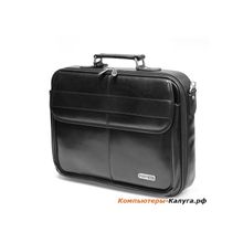 Сумка для ноутбука PortCase KCB-02L NotePack Deluxe до 15.6-16 (Черный, натуральная кожа, 41 х 33 х 12 см.)