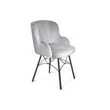 Слайн Стул Sheffilton SHT-ST39-1 S107 серое облако черный муар