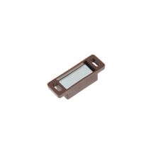 Магнит мебельный ТУНДРА M001BR, 41х13 мм, маленький, коричневый, 2 шт.