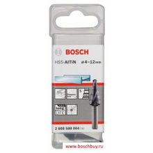 Bosch Ступенчатое сверло HSS-AlTiN 4-12 мм 5 ступеней (2608588064 , 2.608.588.064)