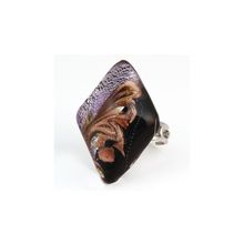 Кольцо "Джемма" из муранского стекла, арт. zn11A_rviol