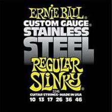 P02246 Regular Slinky Steel Комплект струн для электрогитары, сталь, 10-46, Ernie Ball