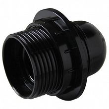 Патрон карболитовый с кольцом Е27 черн. |  код. LHC-E27-r-s |  EKF