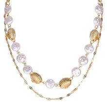 Многослойное колье "Ракушки" (арт. 81131-7)