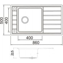 Мойка Seaman Eco Roma SMR-8650A, без отверстий