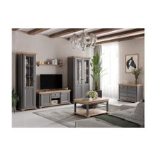 Алмаз. Любимый дом Амели Стенка для гостиной №1 (Оникс Серый)