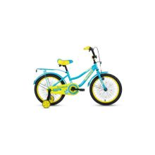 Детский велосипед FORWARD Funky 18 бирюзовый желтый (2020)