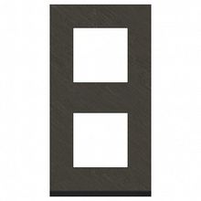 Рамка 2 поста UNICA PURE, вертикальная, антрацит |  код. NU6004V87 |  Schneider Electric