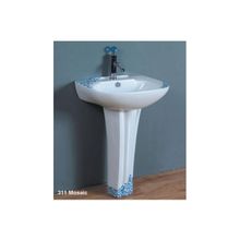 Раковина 56 см с пьедесталом, тюльпан, Mosaic, Laguraty