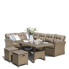 Комплект мебели из иск. ротанга AFM-307B Beige