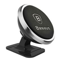 Baseus Магнитный держатель Baseus 360° Rotation Magnetic Attraction Mount Holder silver