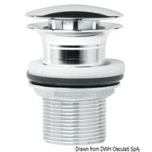 Osculati Выпуск из латуни хромированный для раковин, 50.186.97