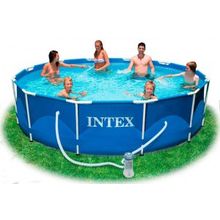Каркасный круглый бассейн Intex 28218 | 54424, 366х99 см