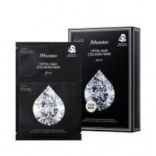 JMsolution Crystal Aqua Collagen Mask Jewel Маска тканевая с коллагеном и ювелирным комплексом, 27 мл+1.5 мл