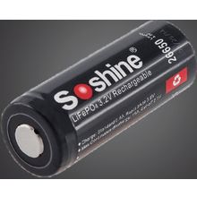 Soshine Аккумулятор морозостойкий 26650 LiFePO4 3200 мАч. защищенный