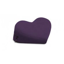 Фиолетовая малая вельветовая подушка-сердце для любви Liberator Retail Heart Wedge (78764)