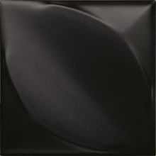 Decus Hoja Negro Mate 15x15 см