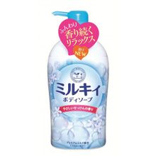 Жидкое мыло для тела с нежным ароматом свежести Cow Brand "Milky" с керамидами и молочными протеинами, 580 мл