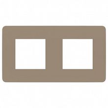 Рамка 2 поста UNICA STUDIO, песочный |  код. NU280426 |  Schneider Electric