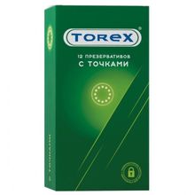 Текстурированные презервативы Torex  С точками  - 12 шт. (190859)