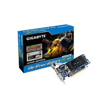 Видеокарта GIGABYTE GeForce 210 590Mhz PCI-E 2.0 512Mb 1600Mhz 64 bit DVI HDMI HDCP TurboCache BOX