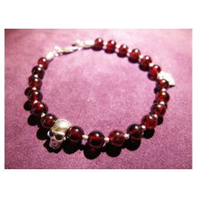 Браслет illusion (иллюзия), гранат с замком