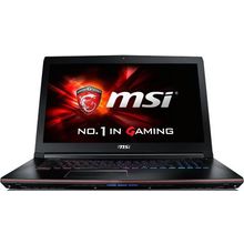 Ноутбук MSI GE72 2QE-202RU Apache Pro, 9S7-179111-202, 17.3" (1920x1080), 8192, 1000, Intel Core i7-5700HQ(2.7), DVD±RW DL, 2048MB NVIDIA GeForce GTX965M, LAN, WiFi, Bluetooth, Win8.1