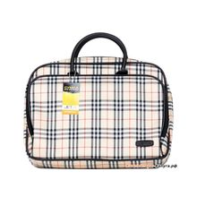 Сумка для ноутбука Jet.A LB15-22 до 15,6 (Burberry, ЖЕНСКАЯ, материал-Твил, LUXURY дизайн, съемный ремень, SIZE 410*100*320мм)