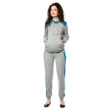 40 недель домашний серо-голубой