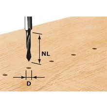Фреза-сверло для сквозных отверстий Festool HW S8 D5 30