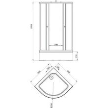 Душевое ограждение Triton Стандарт В (90x90x205)