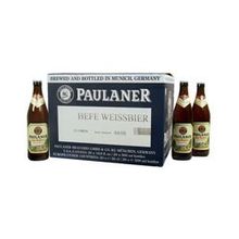 Пиво Пауланер Хефе-Вайсбир, 0.500 л., 5.5%, пшеничное. нефильтрованное, светлое, стеклянная бутылка, 20