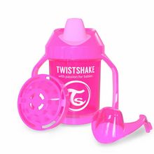 Twistshake Поильник Twistshake Mini Cup. 230 мл. Розовый (Crazymonkey). Возраст 4+m. Арт. 78048 78048