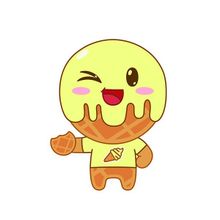 Освежающая и смягчающая вафельная маска для лица Сливочное мороженое Kocostar Waffle Mask Ice Cream 3шт