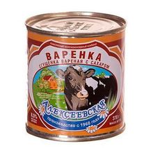 Алексеевское вареное сгущенное молоко 380гр (3шт)