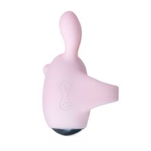 Нежно-розовая вибронасадка на палец DUTTY (104570)
