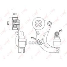 Натяжитель Ремня Навесного Оборудования Honda Accord Viii 2.0 08>   Civic(Fd K) 1.8 06>   Cr-V Iii-Iv 2.0 07>   Fr-V 1.8 07> LYNXauto арт. PT3016