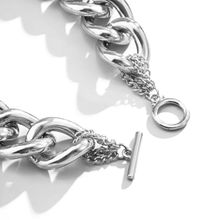 Колье-цепь под серебро (арт. 83508-9)