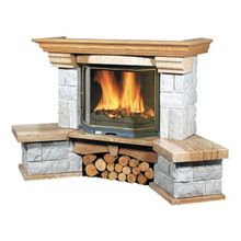 Каминная облицовка JULIUSZ CEZAR (мрамор кол., угловая) (балка №2)