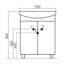 Mixline Мебель для ванной Стандарт 55 L