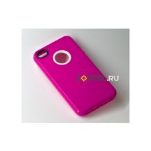 Силиконовая накладка для iPhone 4 4S вид №1 red rose