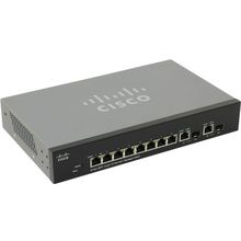 Коммутатор  Cisco  SF302-08PP-K9-EU  Управляемый коммутатор (8UTP 10 100Mbps PoE+ 2Combo 1000BASE-T SFP)