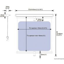 Osculati Oceanair roller blind 340 x 280 mm White roller hardware, 19.850.02