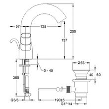 Смеситель Jacob Delafon Talan E10085RU-CP для раковины