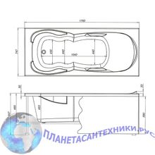 Панель фронтальная Aquanet Viola 180