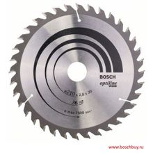 Bosch Пильный диск Bosch Optiline Wood 210х30 мм 36WZ (2608640622 , 2.608.640.622)