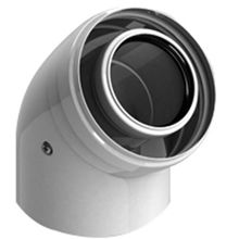 Stout элемент дымохода конденсац. угол 45° ?60 100 м п PP-FE
