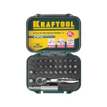 Набор бит с мини трещоткой Kraftool Expert 26157-H33 (1 4", 33 предмета)