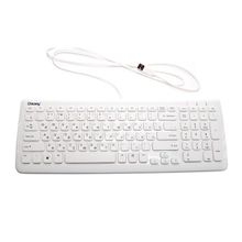 Клавиатура Chicony KU-0902 USB glossy white, compact mid size
